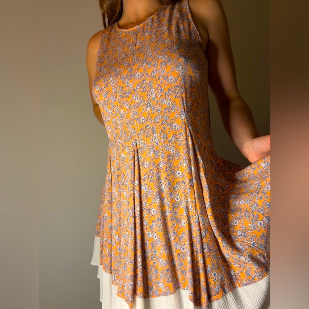 En Crème Floral Mini Dress